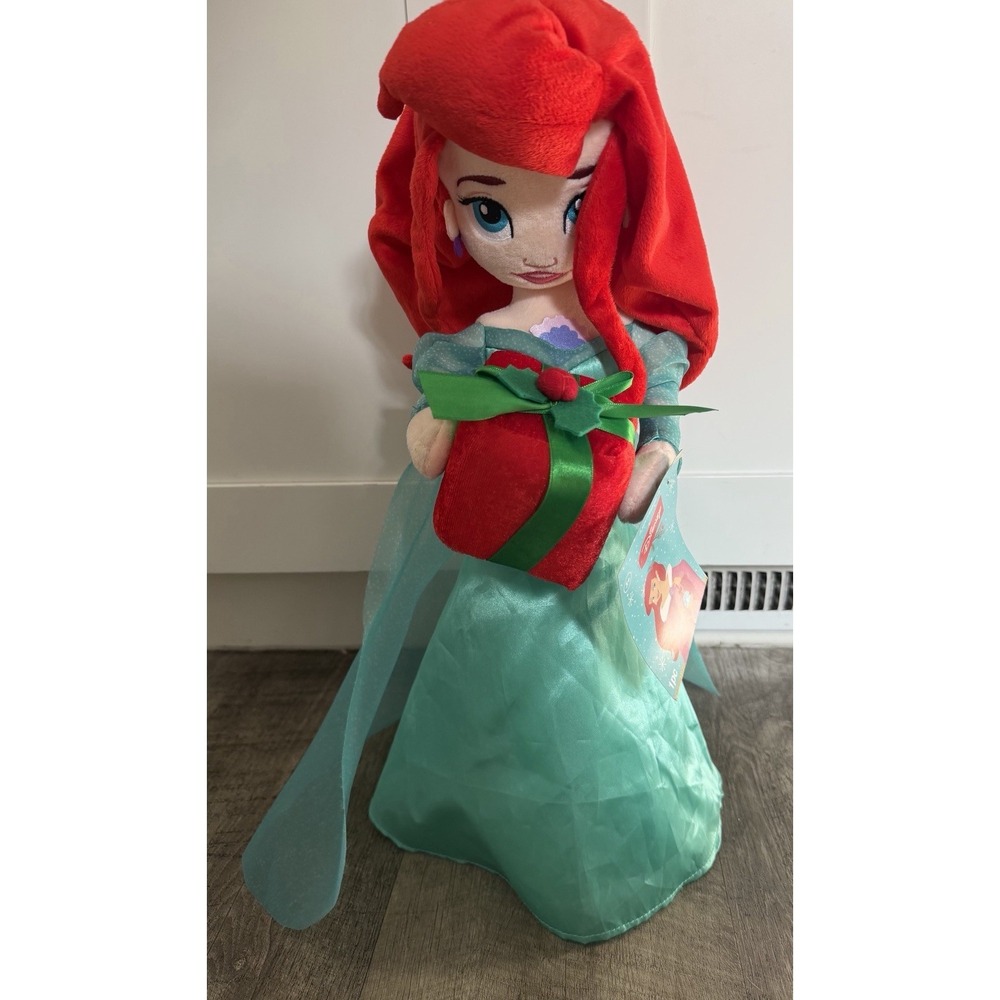 Disney Princess Little Mermaid Ariel 18" Plush Christmas Gemmy Holiday Greeter